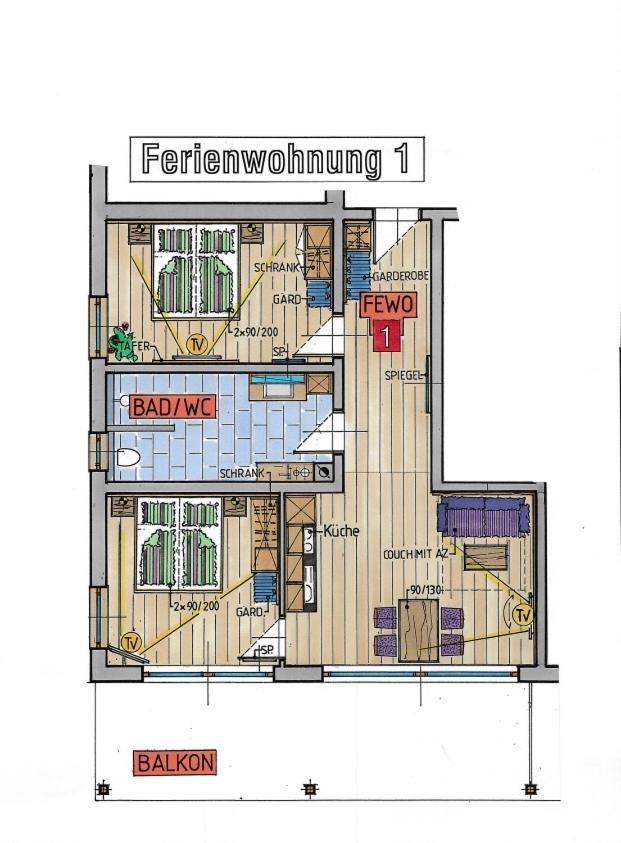 Koenigsblick Poppler Apartamento Hopferau Exterior foto
