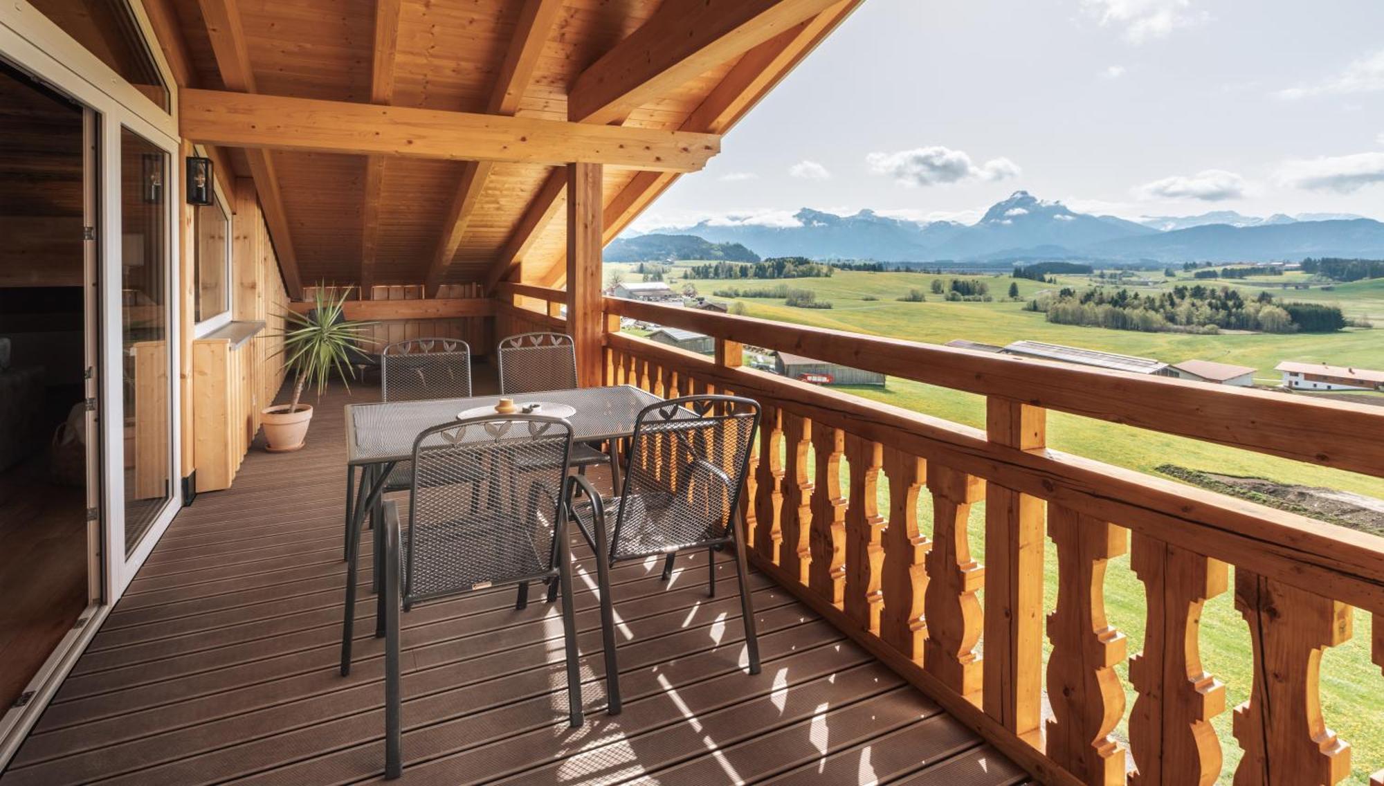 Koenigsblick Poppler Apartamento Hopferau Exterior foto
